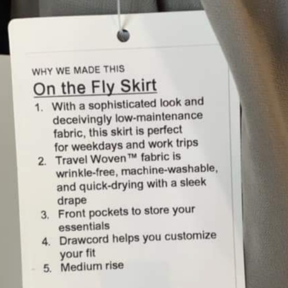 New Lululemon On The Fly Skirt - Picture 2 of 3